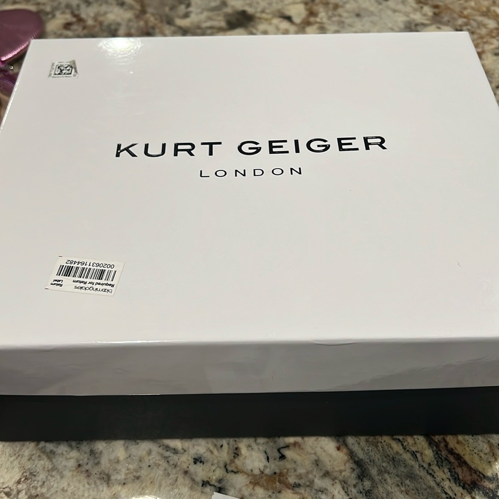 Kurt Geiger, multi color ankle strap shoe. Size 40 very cute. Have been worn